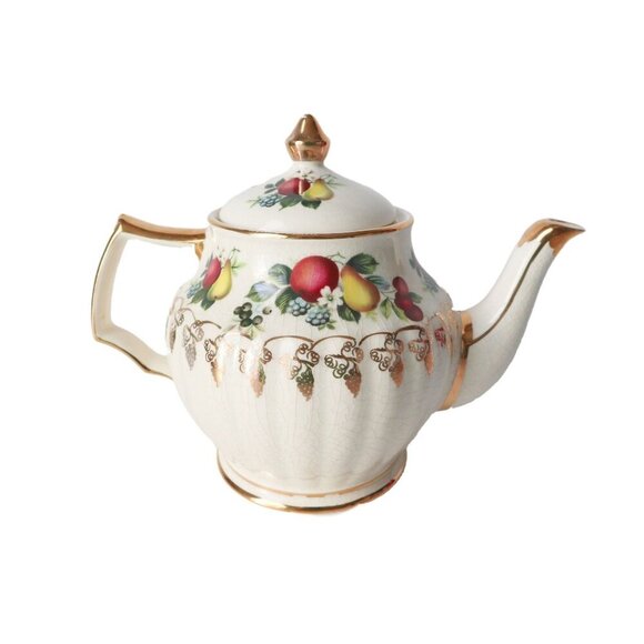 Vintage Sadler Teapot Fruit 5 Cup  England Tea Pot - Picture 1 of 6